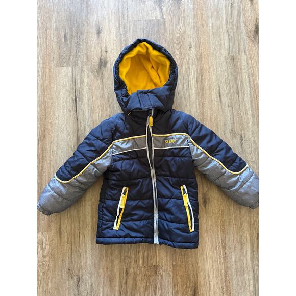 Kids London Fog Puffer Winter Coat Size Medium 5/6 - Picture 1 of 6